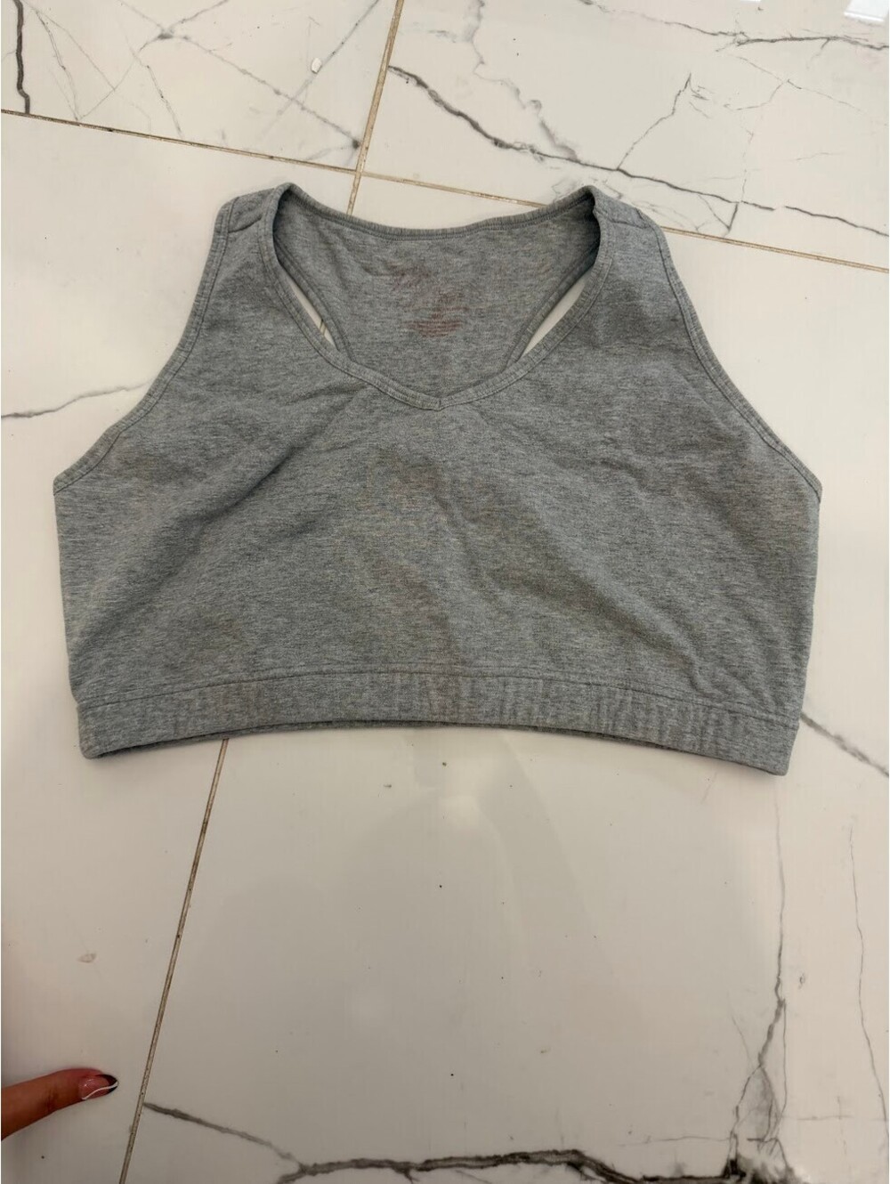 Vuori Gray Seamless Sports Bra Women's XL